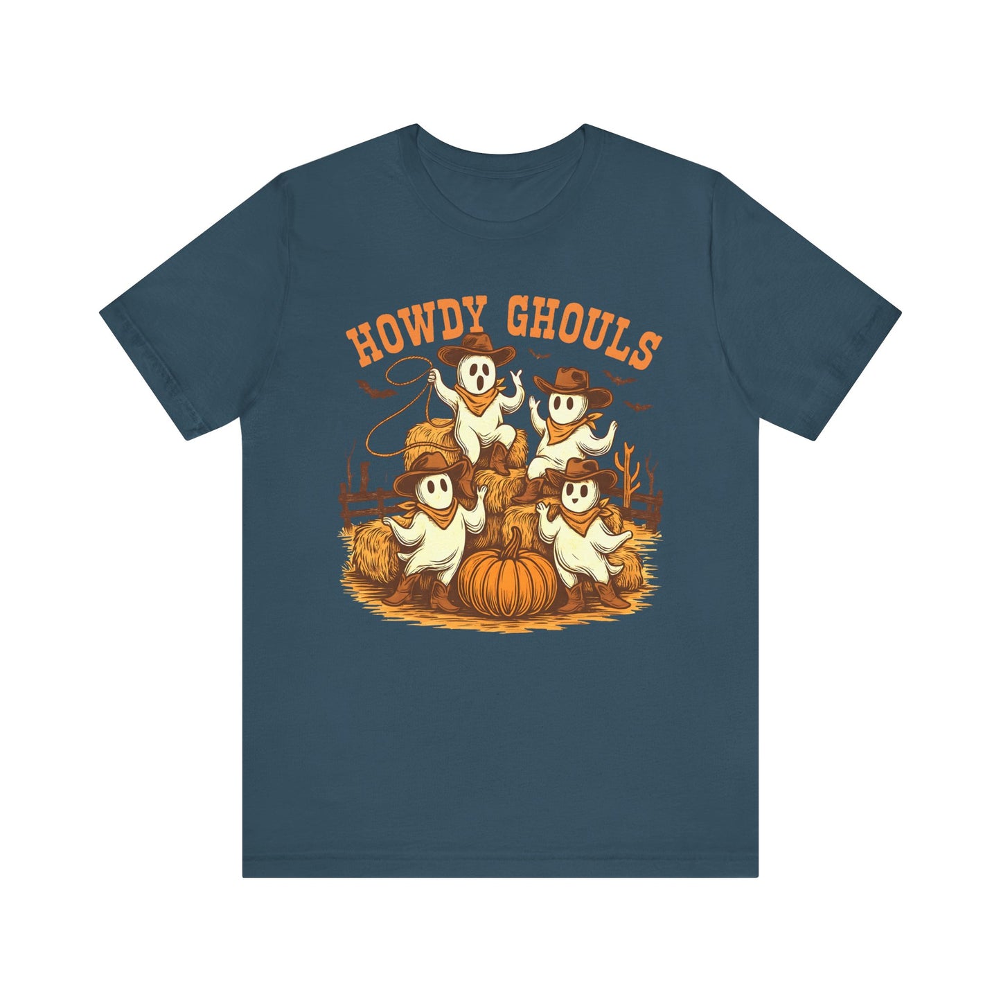 Howdy Ghouls Shirt – Cute Ghost Cowboy Halloween Tee, Western Rodeo Texas Fall Outfit