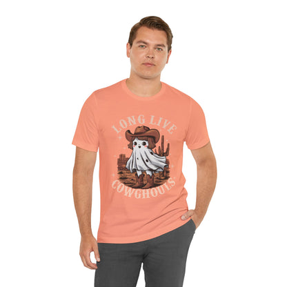 Long Live Cowghouls Shirt – Cute Western Ghost Cowgirl Halloween Tee