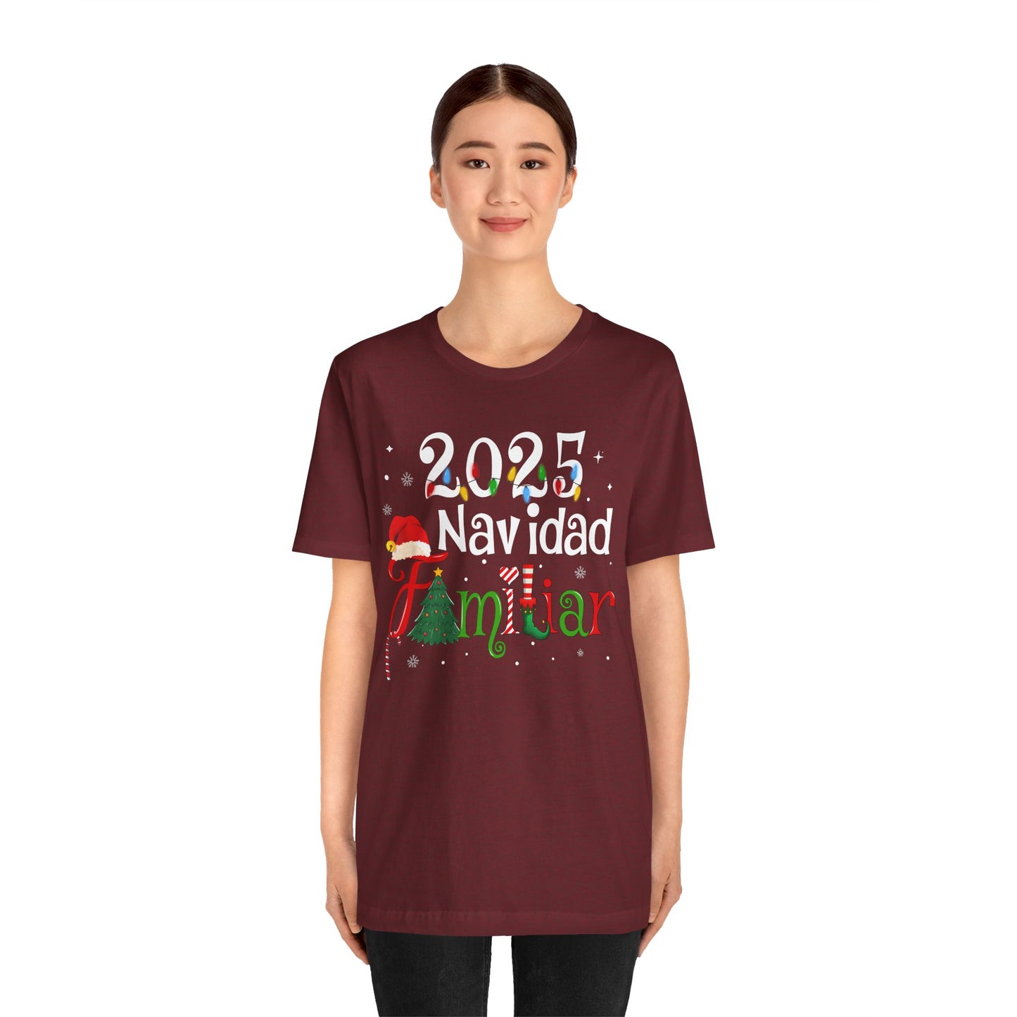 Navidad Familiar 2025 Shirt – Spanish Feliz Navidad Matching Holiday Tee