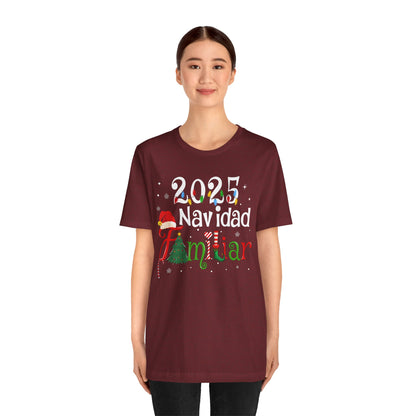 Navidad Familiar 2025 Shirt – Spanish Feliz Navidad Matching Holiday Tee