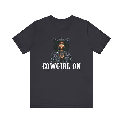 Cowgirl on Black Shirt – Howdy Southern Western Rodeo Texas Tee
