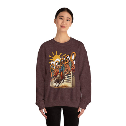 Rodeo Bull Rider Sweatshirt – Western Howdy Ranch Cowboys Bull Riding Pullover