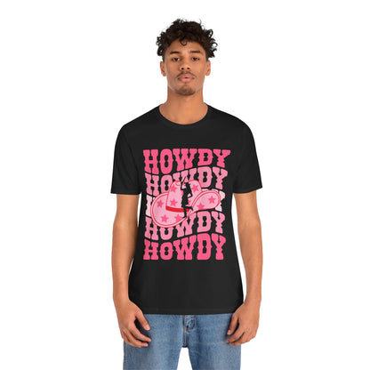 Howdy Pink Cowgirl Shirt – Disco Western Rodeo Country Girl Tee