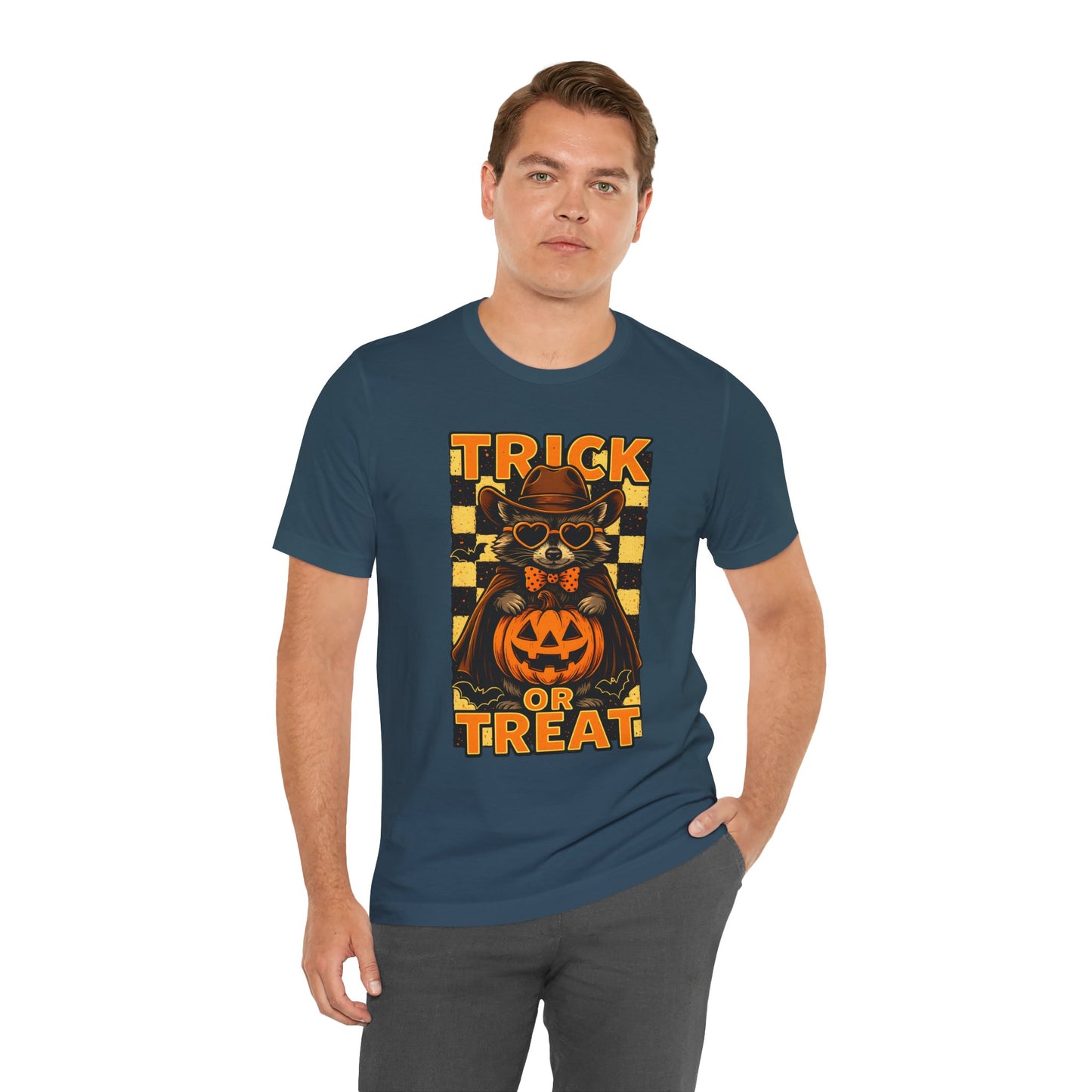 Trick or Treat Cowboy Raccoon Shirt – Cute Western Pumpkin Halloween Tee