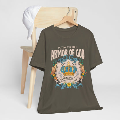 Armor of God Shirt – Christian Ephesians 6:11 Spiritual Warfare Faith Tee