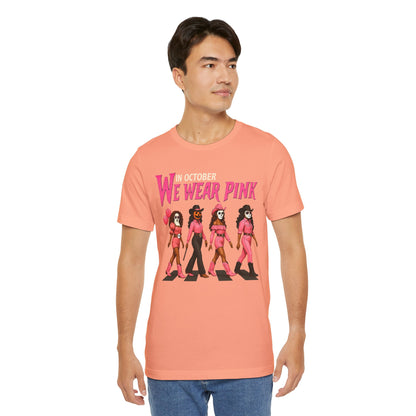 In October We Wear Pink Shirt – Spooky Cowgirl Western Halloween Tee