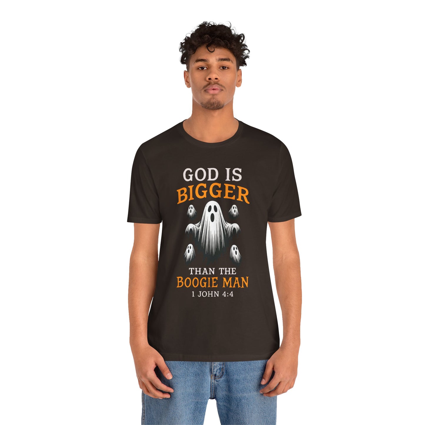 God Is Bigger Than the Boogie Man Shirt – Christian Ghost Halloween Faith Tee
