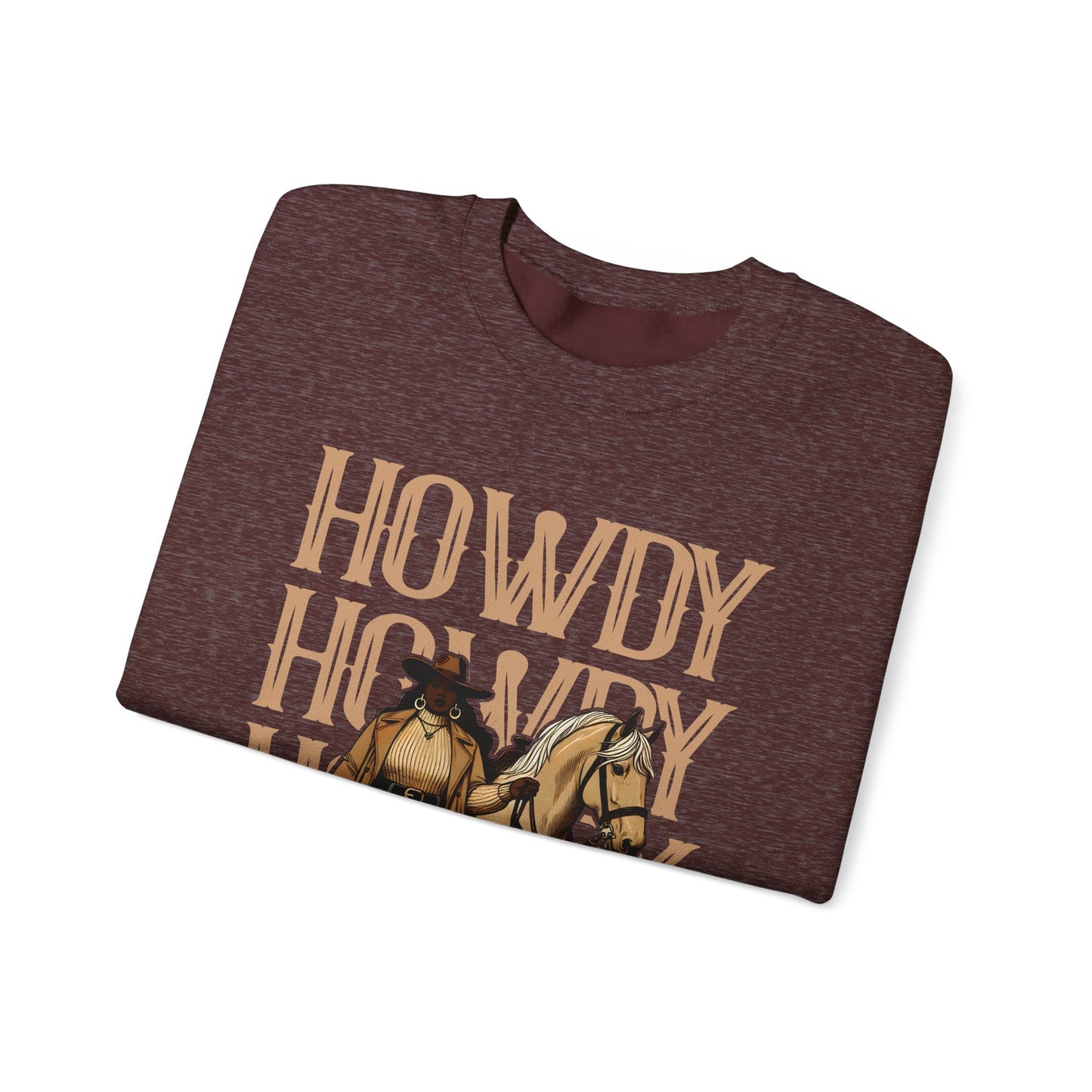 Howdy Black Cowgirl Sweatshirt – Country Western Rodeo Melanin Texas Pullover