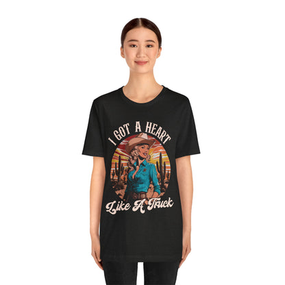 Heart Like A Truck Shirt – Christian Cowgirl Desert Western Rodeo Tee