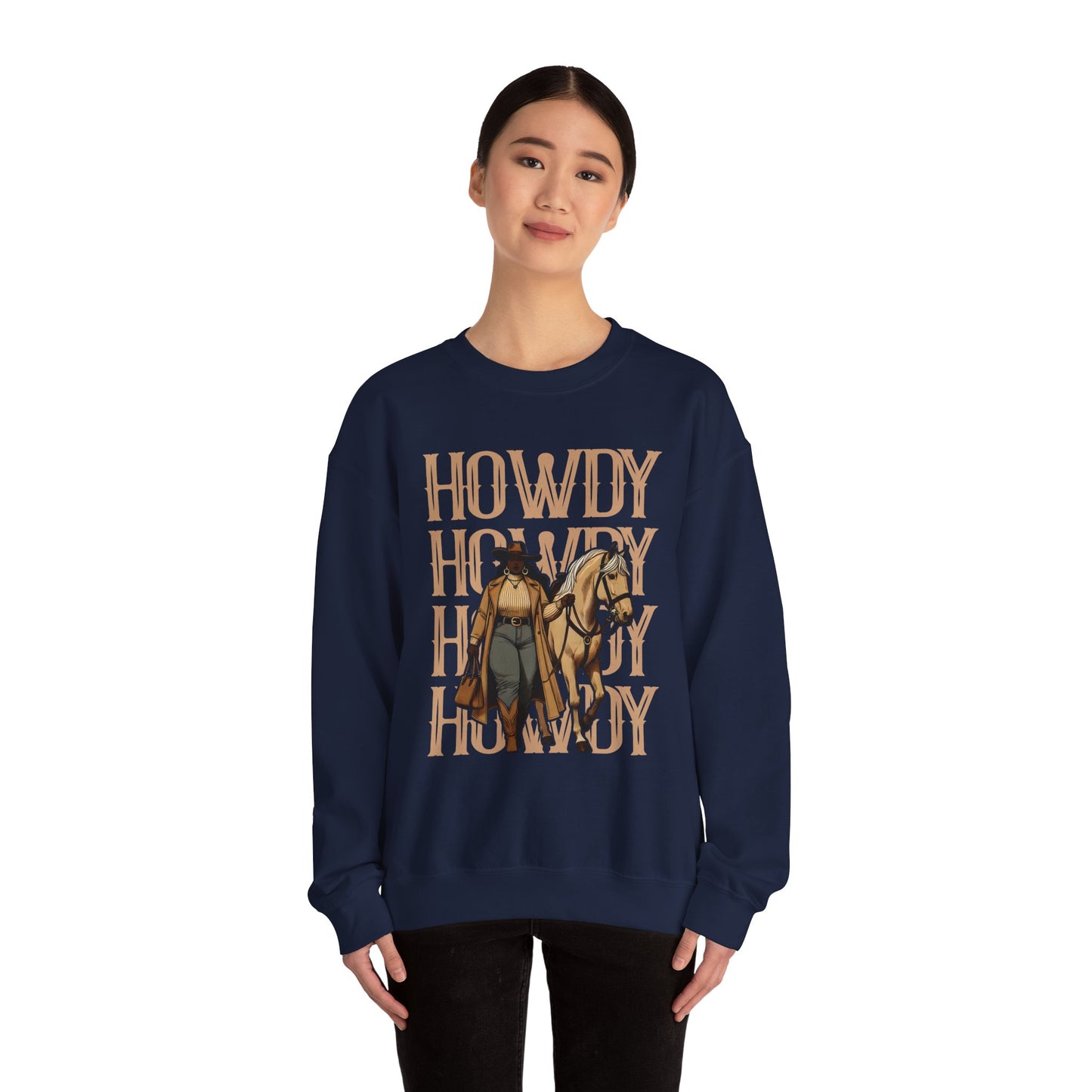 Howdy Black Cowgirl Sweatshirt – Country Western Rodeo Melanin Texas Pullover