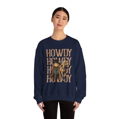Howdy Black Cowgirl Sweatshirt – Country Western Rodeo Melanin Texas Pullover