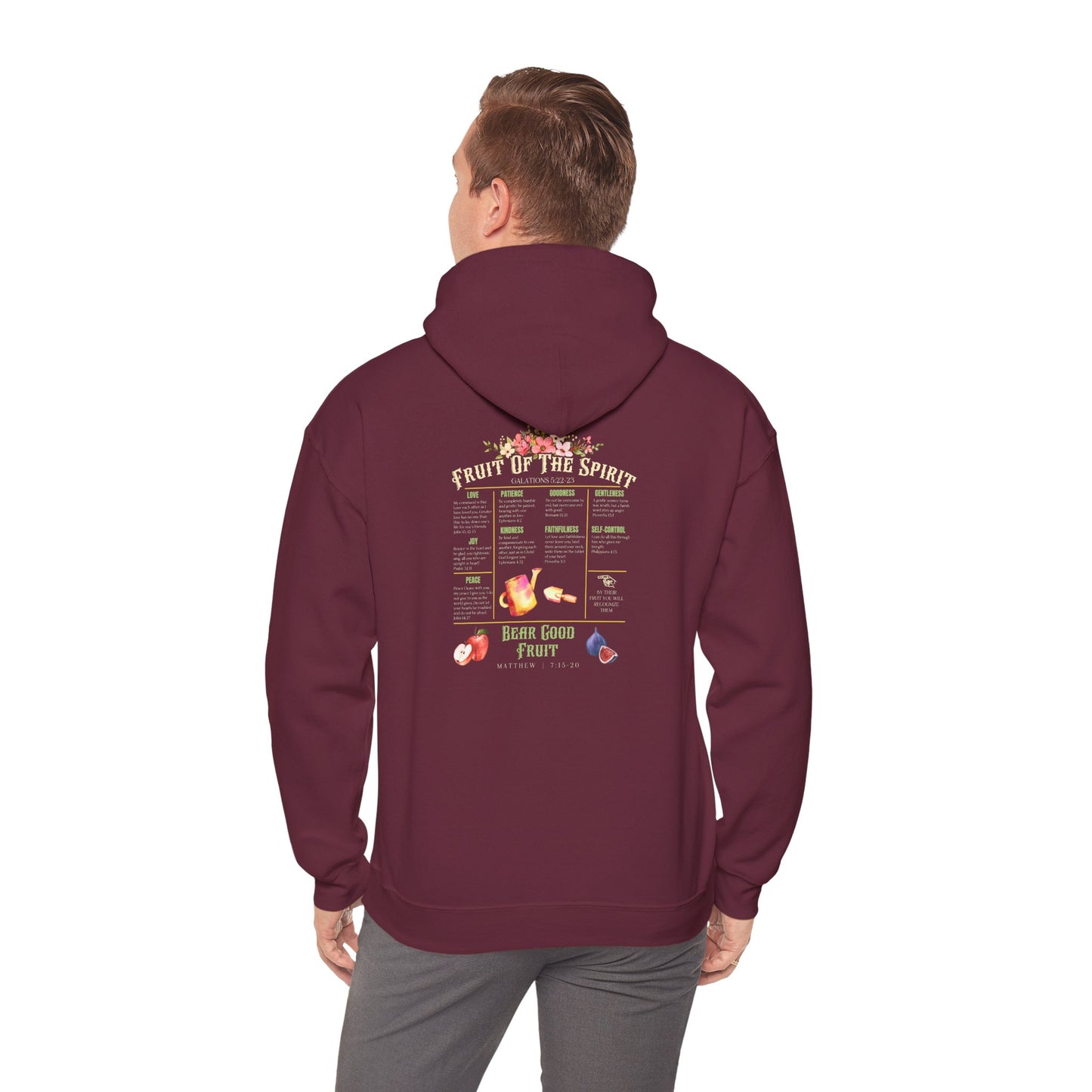 Fruit of the Spirit Hoodie – Christian Bible Verse Jesus Prayer Pullover