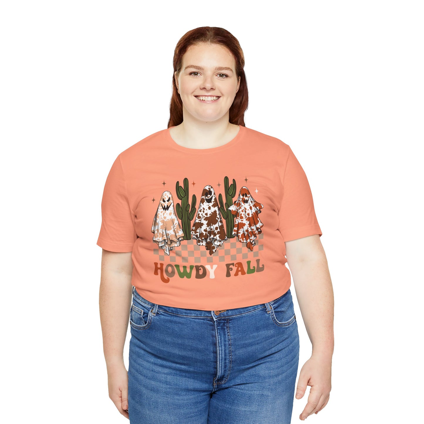 Howdy Fall Retro Ghost Shirt – Western Cowboy Cowgirl Halloween Tee