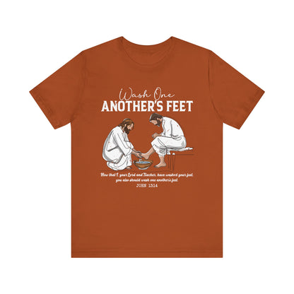 Wash One Another’s Feet Shirt – John 13:14 Christian Servant Heart Tee