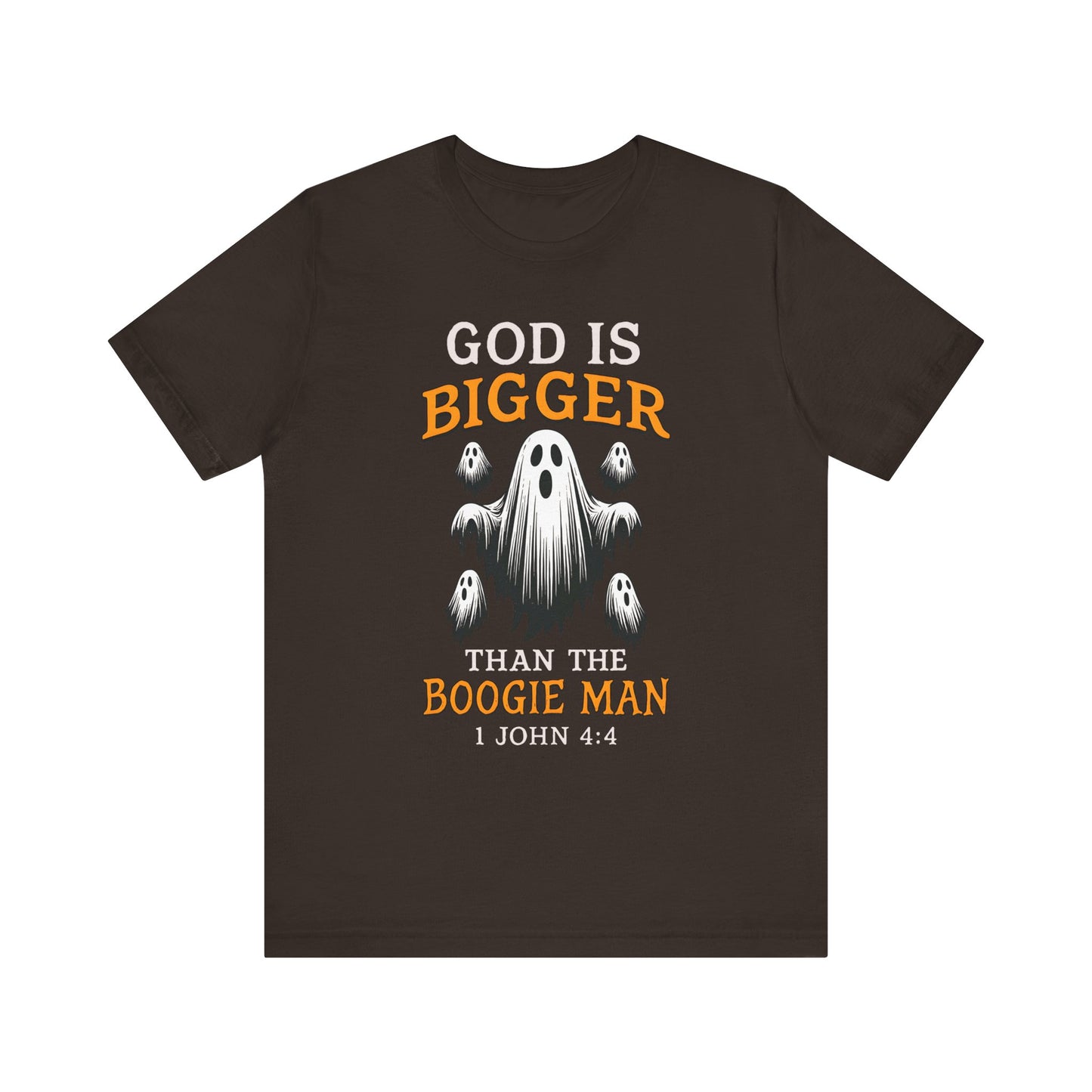 God Is Bigger Than the Boogie Man Shirt – Christian Ghost Halloween Faith Tee