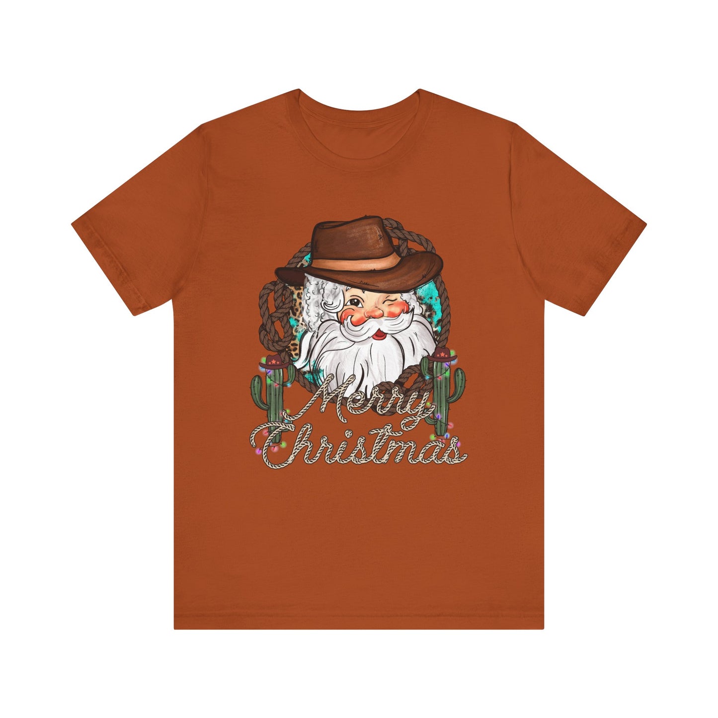 Merry Christmas Howdy Santa Shirt – Retro Western Cowboy Funny Holiday Pajama Tee