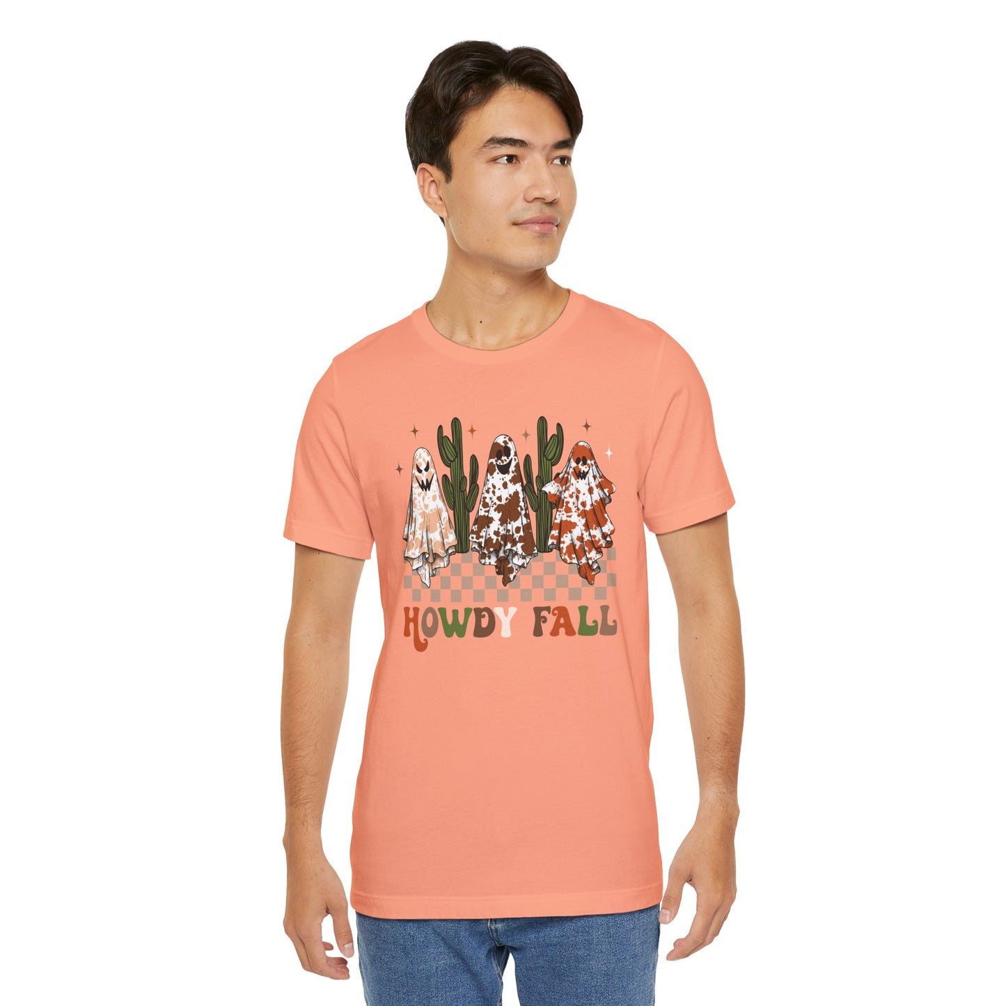 Howdy Fall Retro Ghost Shirt – Western Cowboy Cowgirl Halloween Tee