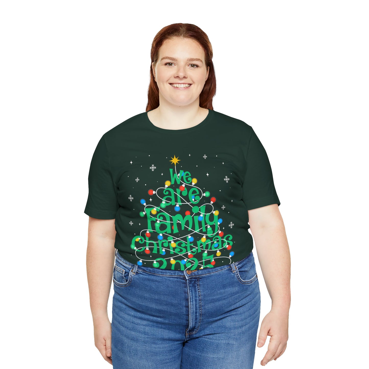 We Are Family Christmas 2025 Shirt – Matching Holiday Tree Lights Reunion Tee
