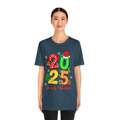 2025 Family Christmas Shirt – Cute Matching Holiday Lights Group Tee