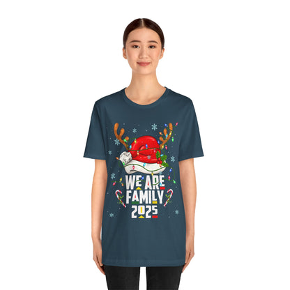 We Are Family 2025 Shirt – Afro Christmas Tree & Santa Matching Black Family Tee