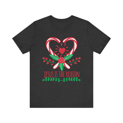Candy Cane Jesus Shirt – Christian Christmas Pajama Tee, Cute Holiday Faith Top