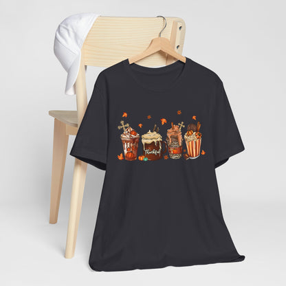 Thankful Pumpkin Spice & Jesus Shirt – Christian Coffee Cup Fall Thanksgiving Tee