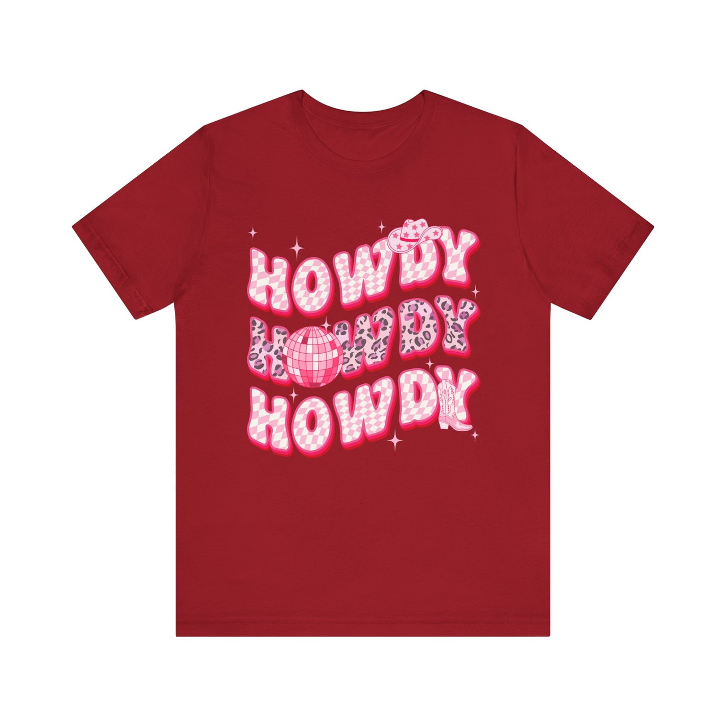 Howdy Pink Cowgirl Shirt – Leopard Disco Western Rodeo Country Girl Tee