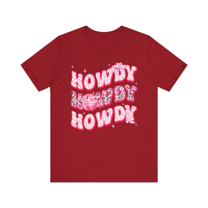 Howdy Pink Cowgirl Shirt – Leopard Disco Western Rodeo Country Girl Tee