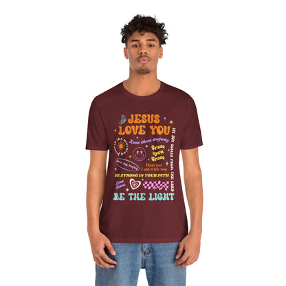 Jesus Loves You Shirt – Groovy Retro Christian Faith Encouragement Bible Tee