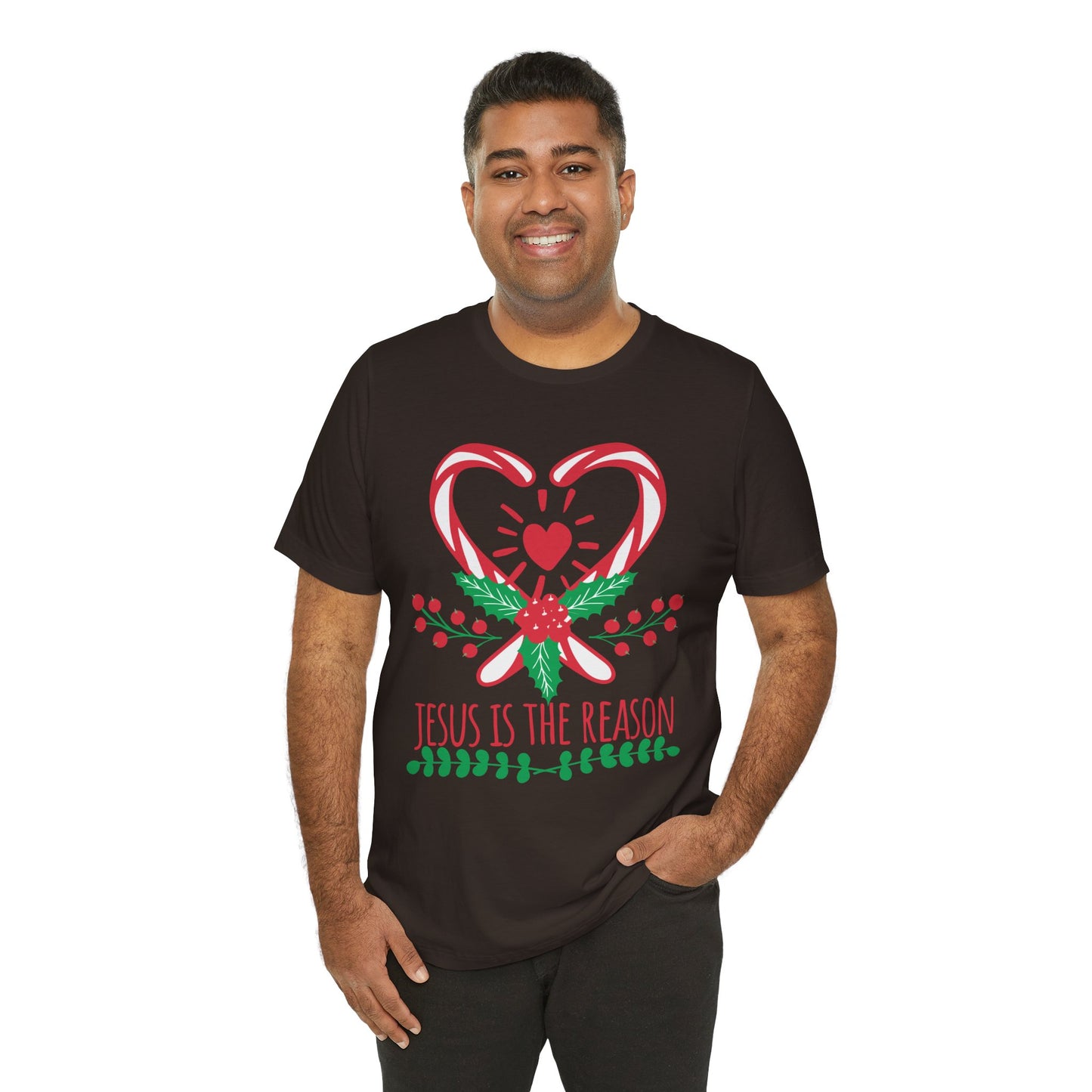 Candy Cane Jesus Shirt – Christian Christmas Pajama Tee, Cute Holiday Faith Top