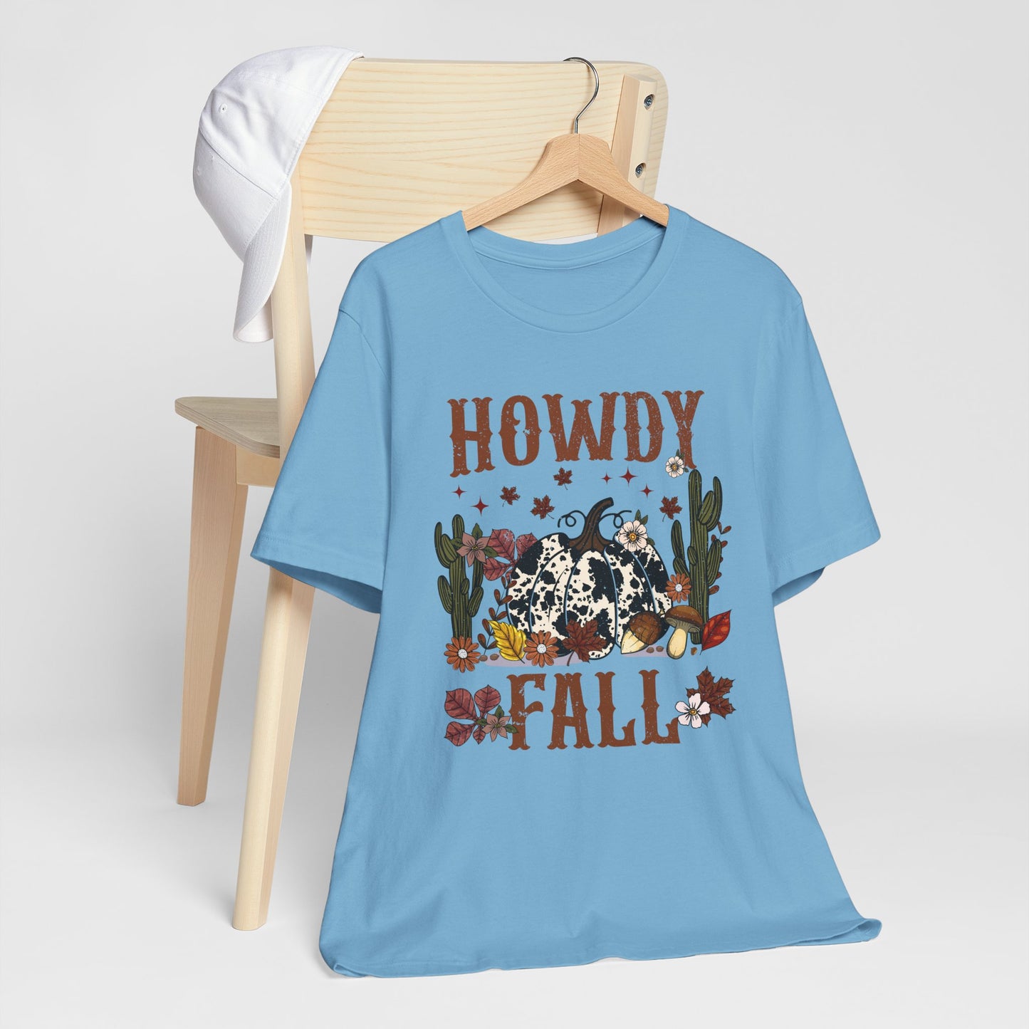 Retro Howdy Fall Shirt – Western Cowboy Pumpkin Country Thanksgiving Tee