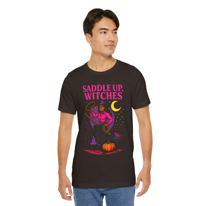 Saddle Up Witches Shirt – Black Cowgirl Western Halloween Tee