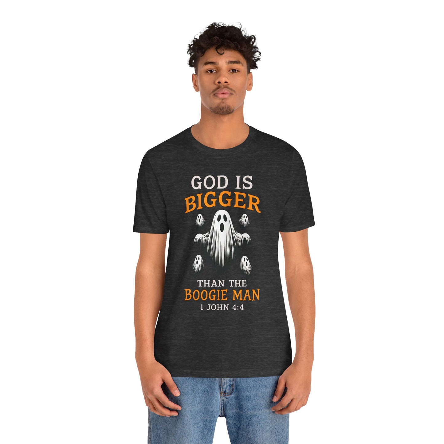 God Is Bigger Than the Boogie Man Shirt – Christian Ghost Halloween Faith Tee