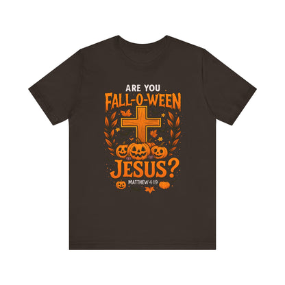 Are You Fall O Ween Shirt – Jesus Christian Pumpkin Cross Halloween Tee