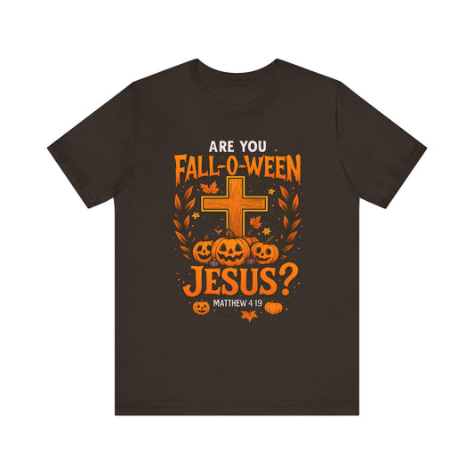 Are You Fall O Ween Shirt – Jesus Christian Pumpkin Cross Halloween Tee