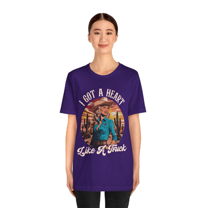 Heart Like A Truck Shirt – Christian Cowgirl Desert Western Rodeo Tee