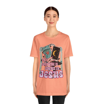 My Fortune Is Found in Jesus Shirt – Christian Tarot Card Faith Tee