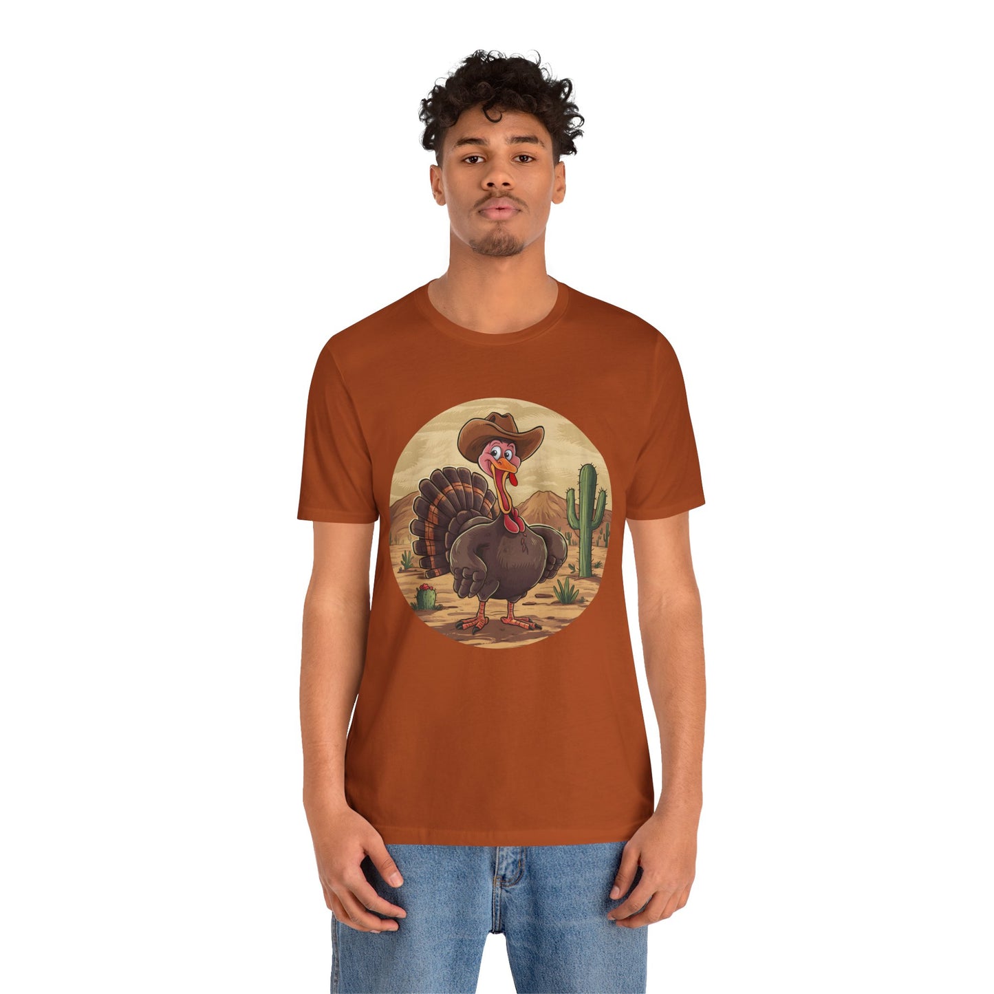 Western Thanksgiving Cowboy Turkey Shirt – Texas Desert Cowgirl Tee