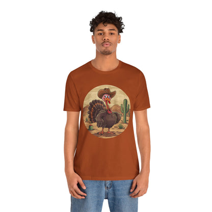 Western Thanksgiving Cowboy Turkey Shirt – Texas Desert Cowgirl Tee