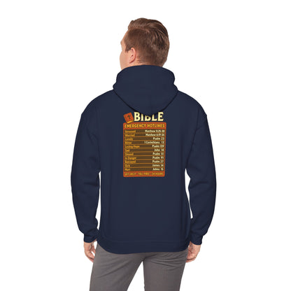 Bible Emergency Hotline Hoodie – Inspirational Christian God Faith Pullover