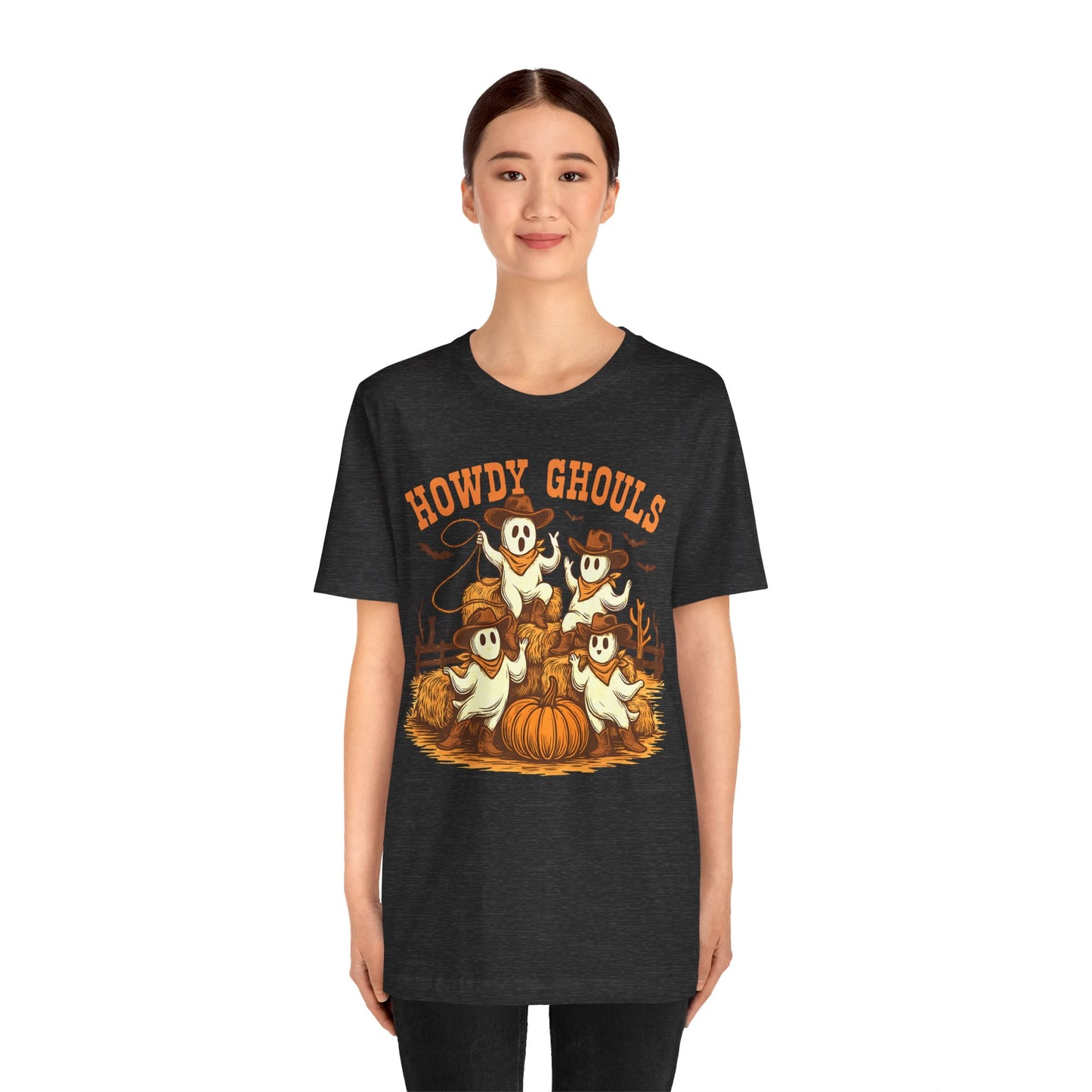 Howdy Ghouls Shirt – Cute Ghost Cowboy Halloween Tee, Western Rodeo Texas Fall Outfit