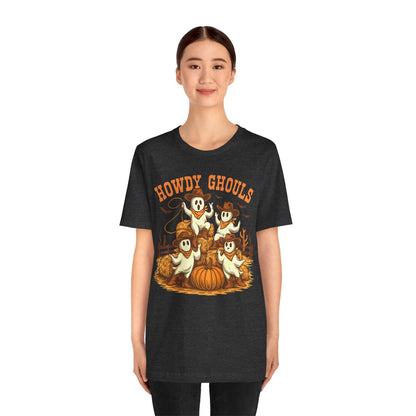 Howdy Ghouls Shirt – Cute Ghost Cowboy Halloween Tee, Western Rodeo Texas Fall Outfit