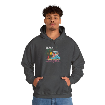 Beach Cowgirl Hoodie – Tropical Palm Tree Western Rodeo Texas Pullover