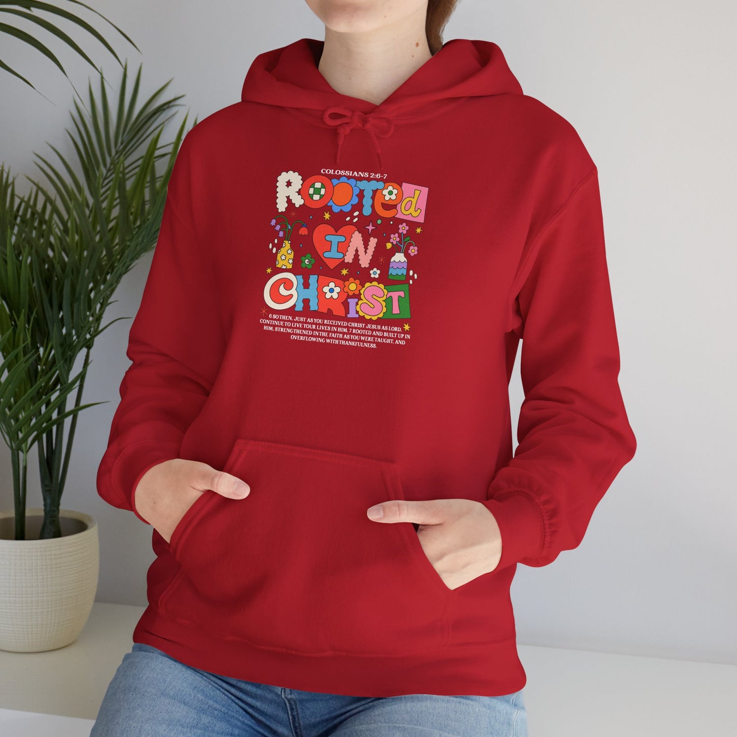 Christian Floral Hoodie - Grow in Grace