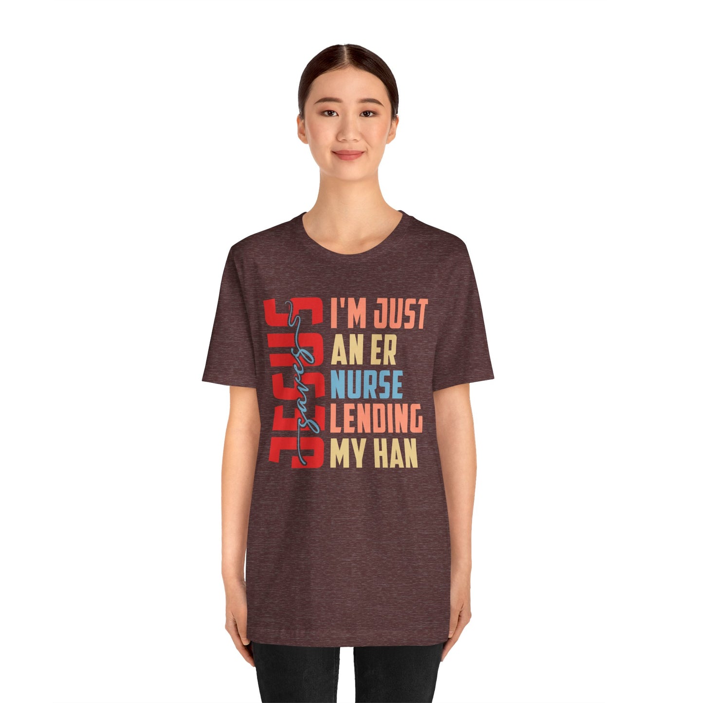 Jesus Saves ER Nurse Shirt – Retro Christian Emergency Room Faith Nurse Tee