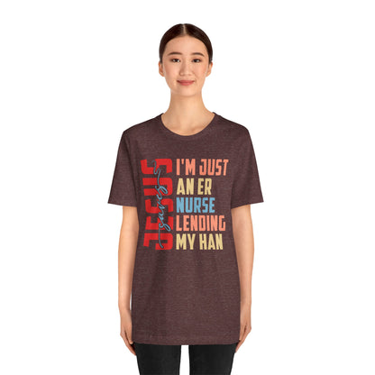 Jesus Saves ER Nurse Shirt – Retro Christian Emergency Room Faith Nurse Tee