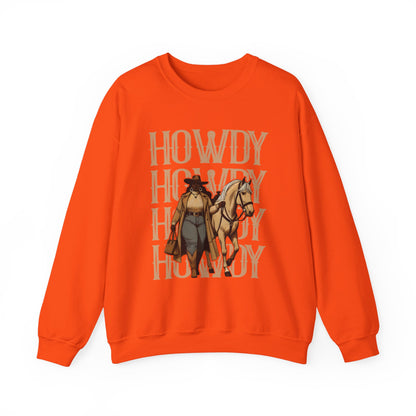 Howdy Black Cowgirl Sweatshirt – Country Western Rodeo Melanin Texas Pullover