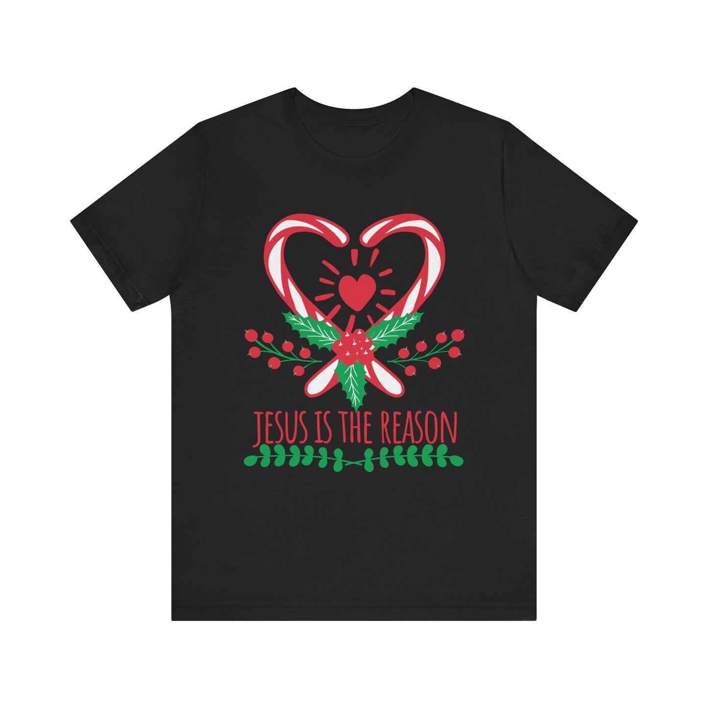 Candy Cane Jesus Shirt – Christian Christmas Pajama Tee, Cute Holiday Faith Top