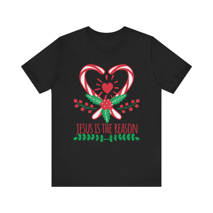 Candy Cane Jesus Shirt – Christian Christmas Pajama Tee, Cute Holiday Faith Top