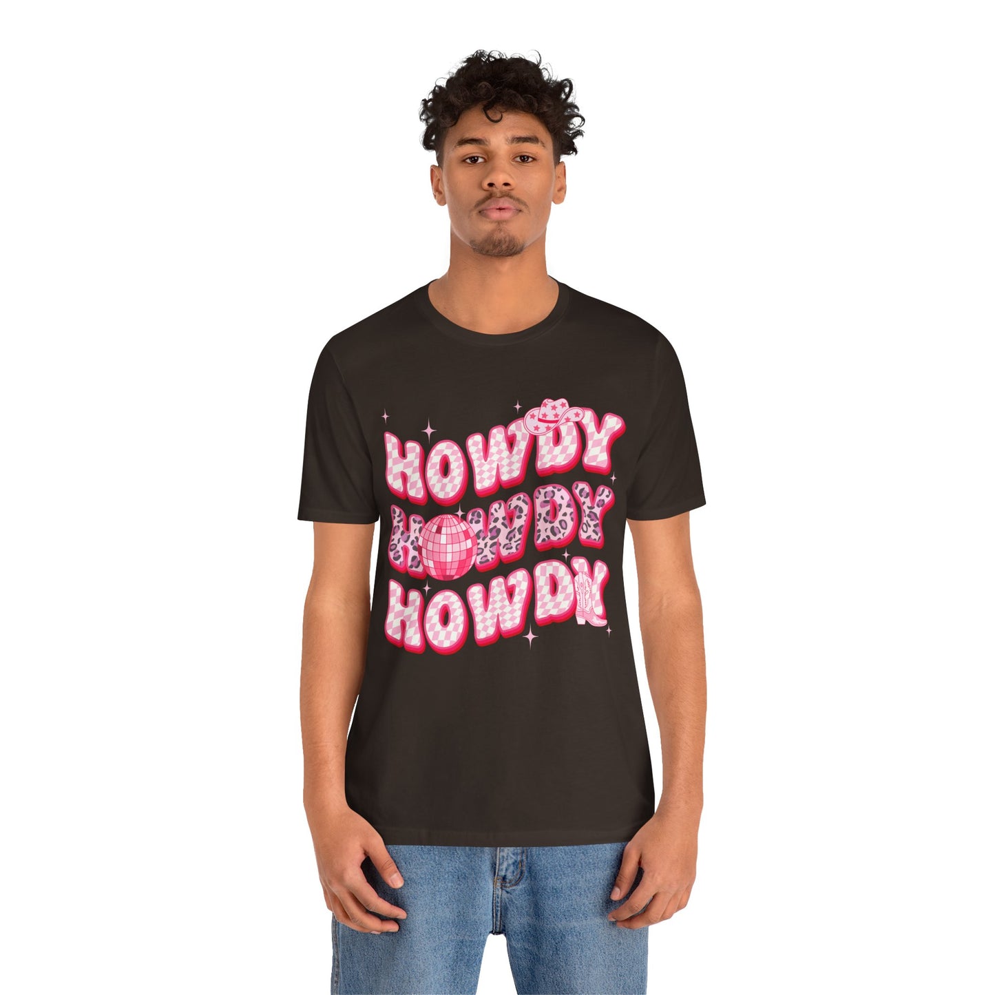 Howdy Pink Cowgirl Shirt – Leopard Disco Western Rodeo Country Girl Tee